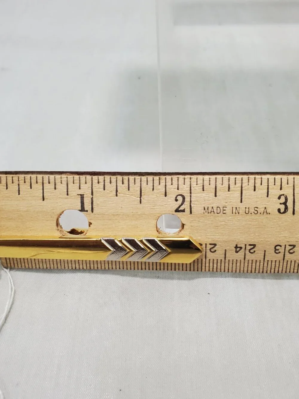 Vintage Gold & Silver-Tone Geometric 3-Piece Cufflink and Tie Clip Set